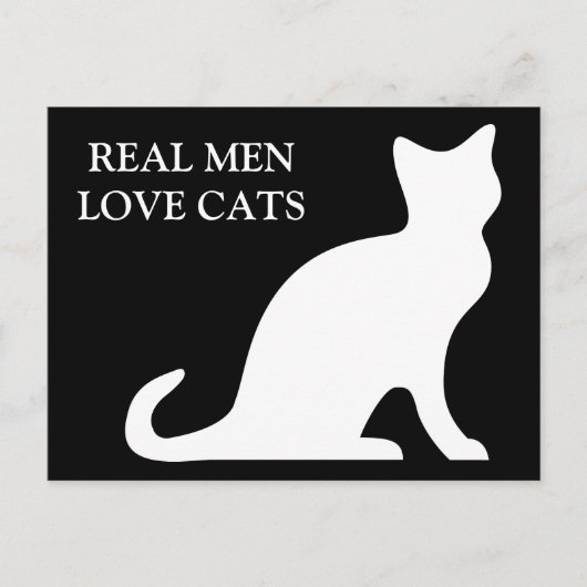 本当の男は猫が好き ポストカード (正面)