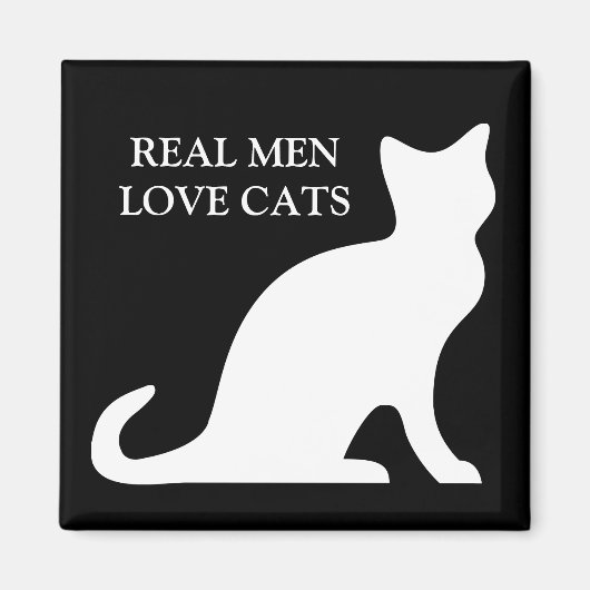 本当の男は猫が好き マグネット (正面)