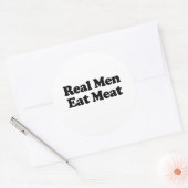 本当の男は肉を食べる ラウンドシール (封筒)