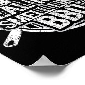 本当の男はBBQのにおい Tシャツ メンズ バーベキュー ポスター (角)