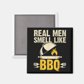 本当の男はBBQバーベキューグリル屋外の香り マグネット (正面/裏面)