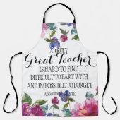 本当の素晴らし先生感謝のギフト エプロン (正面)