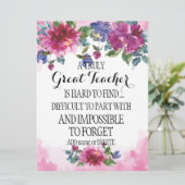 本当の素晴らし先生感謝のギフト カード (スタンド正面)