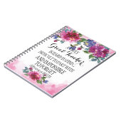 本当の素晴らし先生感謝のギフト ノートブック (左側)