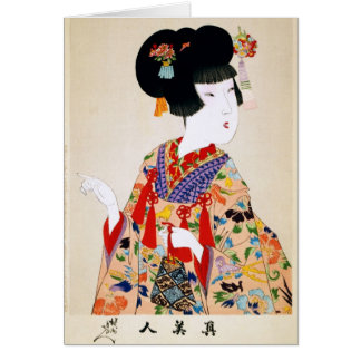 本当の美しいのヴィンテージの日本人のプリント