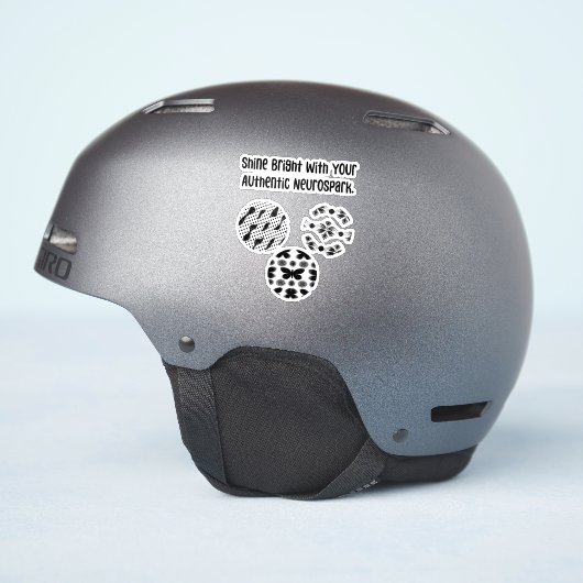 本当の自分を輝かせる ニューロスパーク 神経多様性 シール (ヘルメット側面)