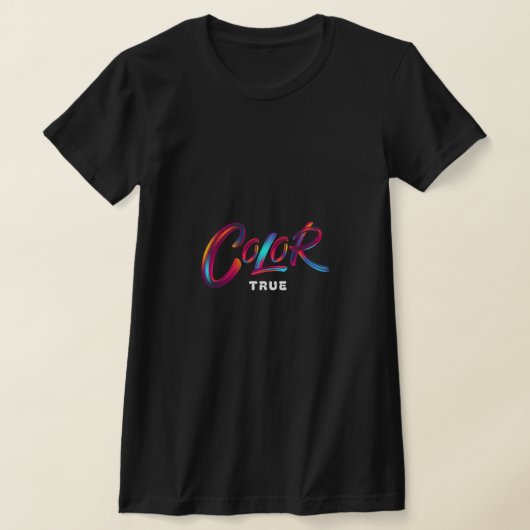 本当の色 Tシャツ (レイダウン)