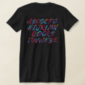 本当の色 Tシャツ (レイダウン裏面)