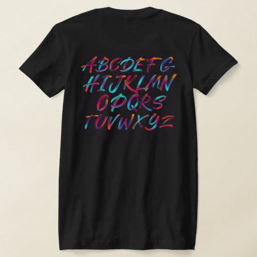 本当の色 Tシャツ (レイダウン裏面)