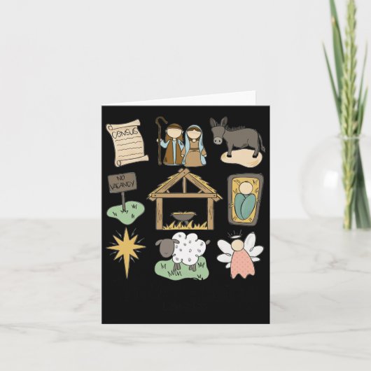 本当の話 ルカ イエス キリストの誕生 宗教的 キリスト教 カード (正面)