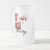 本当の醸造物のビール醸造所 フロストグラスビールジョッキ (正面左)