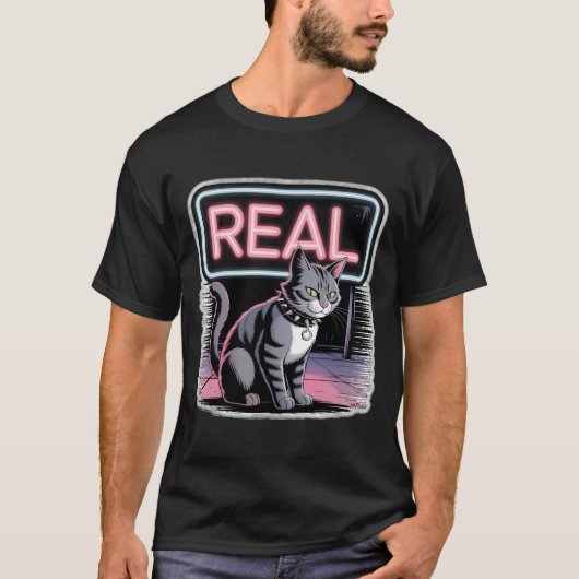 本当の野良猫 Tシャツ (正面)