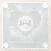 本当愛は信じ難飛行のブタの接吻です ガラスコースター (裏面)