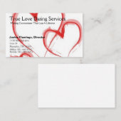 本当愛デートすることのサービス業カード 名刺 (正面/裏面)