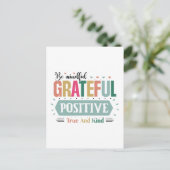 本当感動的に親切な心遣い前向き ポストカード (スタンド正面)
