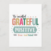 本当感動的に親切な心遣い前向き ポストカード (正面)