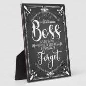 本当素晴らしに感謝していボスの額 フォトプラーク (側面)