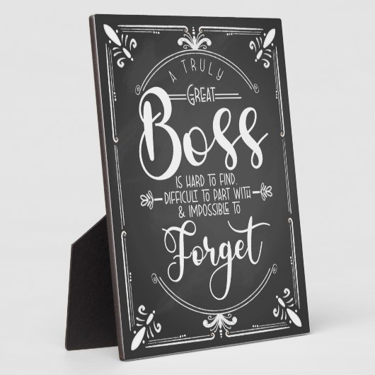 本当素晴らしに感謝していボスの額 フォトプラーク (側面)