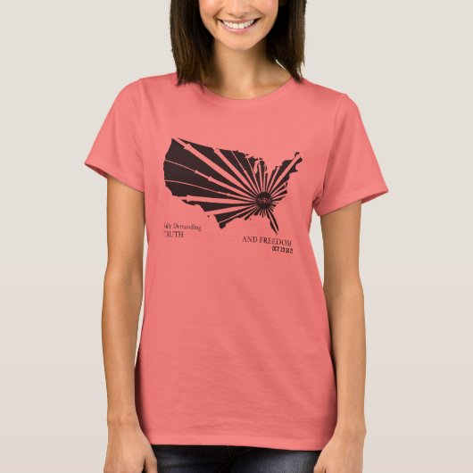 本当統一されたに Tシャツ (正面)