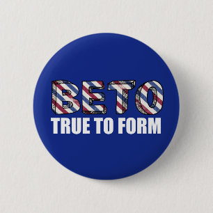 本当討論の引用文を形作るBeto O'Rourke 缶バッジ