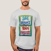 本救はファシストを禁止 Tシャツ (正面)