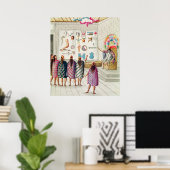 本教え本の読数 ポスター (ホームオフィス)