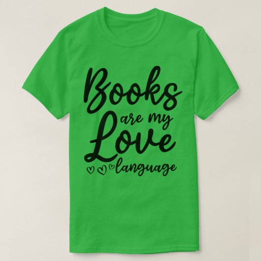 本文学本愛本は私の愛のラン Tシャツ (デザイン正面)