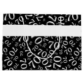 本文： 70誕生日白黒番70 ラージペーパーバッグ (裏面)