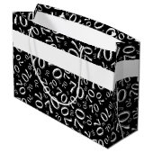 本文： 70誕生日白黒番70 ラージペーパーバッグ (裏面アングル)