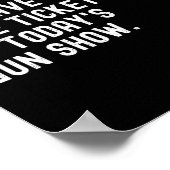 本日の銃のチケットで無料おめでとう ポスター (角)