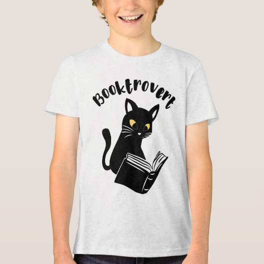 本書付き本通り猫 トライブレンドTシャツ (正面)