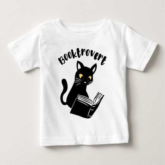 本書付き本通り猫 ベビーTシャツ (正面)