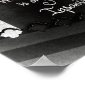 本書作家宣言の白黒 ポスター (角)