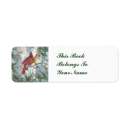 本書 – 枢機卿差出人住所ラベル ラベル (正面)