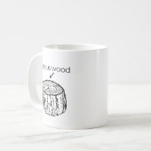 本格ウッド コーヒーマグカップ (正面左)