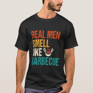 本格バーベキュー+バーベキュー+グリル+BBQの香り Tシャツ