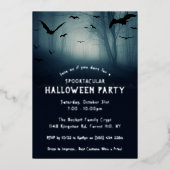 本格ホラー森のハロウィンパーティー 箔招待状 (正面)