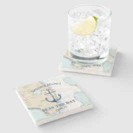 本格歓迎航海の船の船名 ストーンコースター