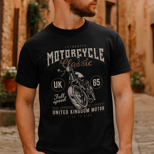本格派クラシックバイク Tシャツ