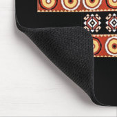 本格的なアフリカのモチーフ部族美術マウスパッド マウスパッド (コーナー)