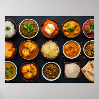 本格的なインディアン料理バラエティ ポスター