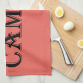 本格的なキャンピングカー キッチンタオル (四つ折り)