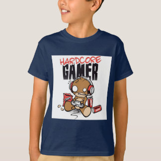 本格的なゲーマーの男の子のTシャツ Tシャツ
