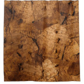 本格的なコルクのテクスチャ シャワーカーテン (正面)