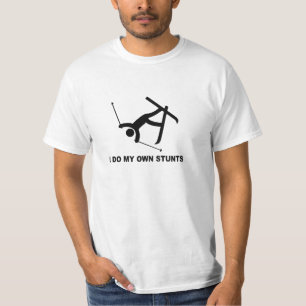本格的なスキー「私は私の自身の発育阻害すべて」のスタントマンします Tシャツ