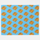 本格的なメキシコ産タマレスの季節 フリースブランケット (正面(横))