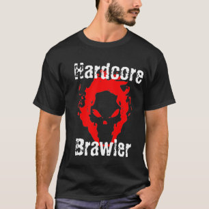 本格的な喧嘩屋の黒のTシャツ Tシャツ