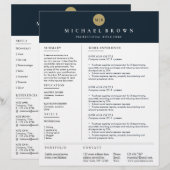 本格的な履歴書テンプレート シンプルで分かりやすい (正面/裏面)