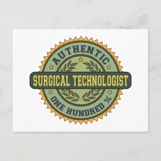 本格的な手術技術者 ポストカード (正面)