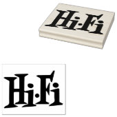 本格的レトロHi-Fiアルバムカバーロゴアートスタンプ ラバースタンプ (押印)